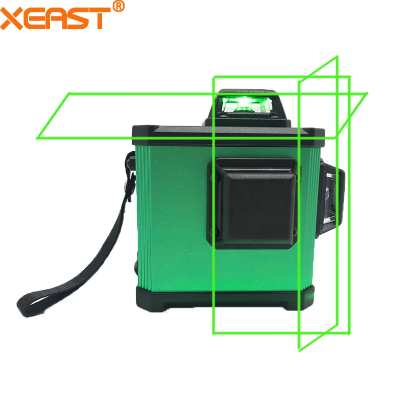 

XEAST 2018 Electronic Leveling 12 Line 3D Laser Level High precision Green Laser Level Lithium Battery Cross Line