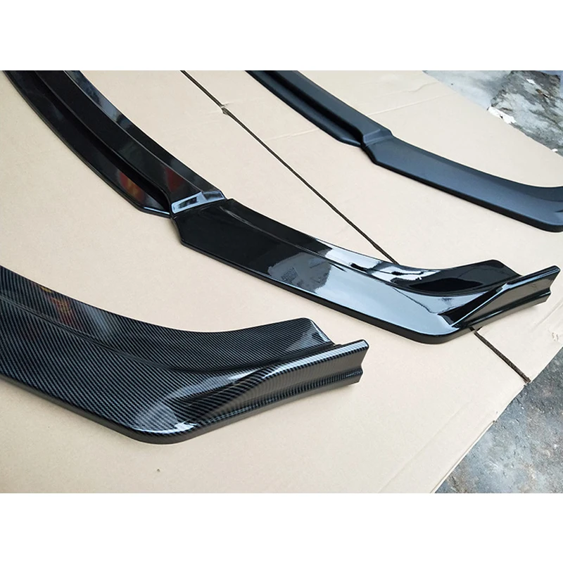 Front Bumper Spoiler Protector Plate Lip Body Kit Carbon Surface Chin Shovel Contrast Color Design For SX4 S-cross 2013