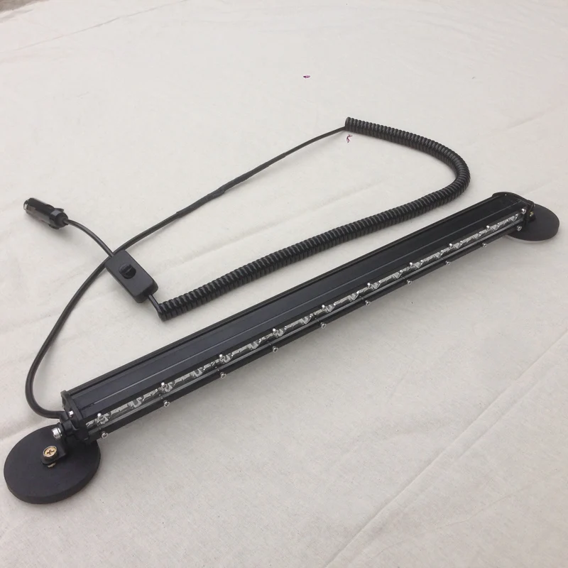 Dilwe Support fixation barre lumineuse pour toit de voiture 52in - 1500