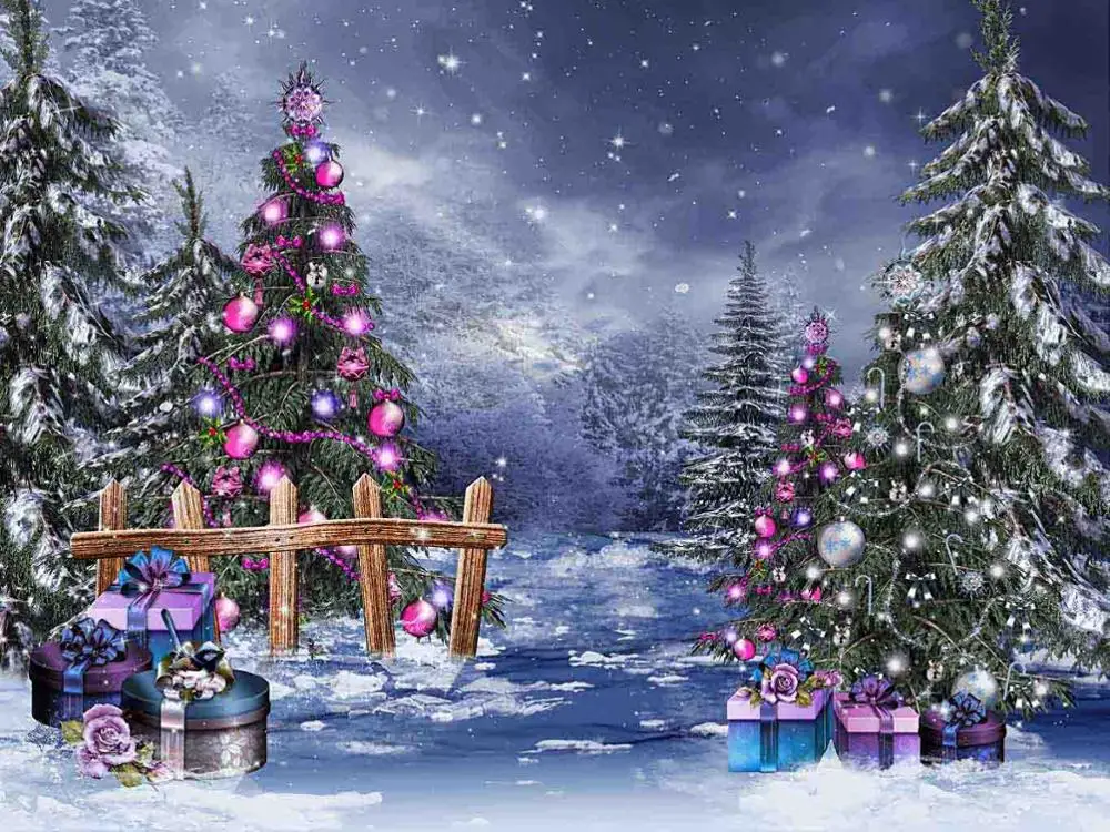 

SHENGYONGBAO Art Cloth Custom Photography Backdrops Prop Christmas ball Christmas day Photo Studio Background S19714-05