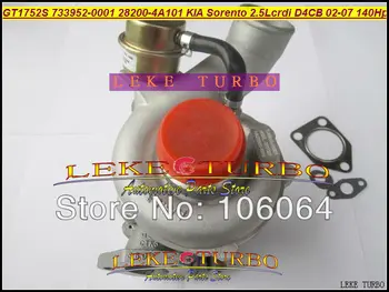 

Free Ship GT1752S 733952 733952-5001S 733952 28200-4A101 28201-4A101 Turbo Turbocharger For KIA Sorento 02- D4CB 2.5L CRDI 140HP