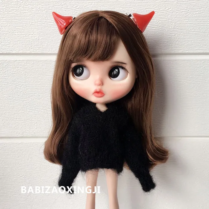 4 шт. 1/6 Bjd кукла милый маленький Дьявол Заколки Модные Blyth куклы заколки для Pullip BJD Одежда Аксессуары для куклы Барби