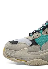 Новинка; Цвет зеленый, черный; замшевые и кожаные кроссовки на массивной платформе со шнуровкой; уличная мода; повседневная мужская обувь - Цвет: as pic