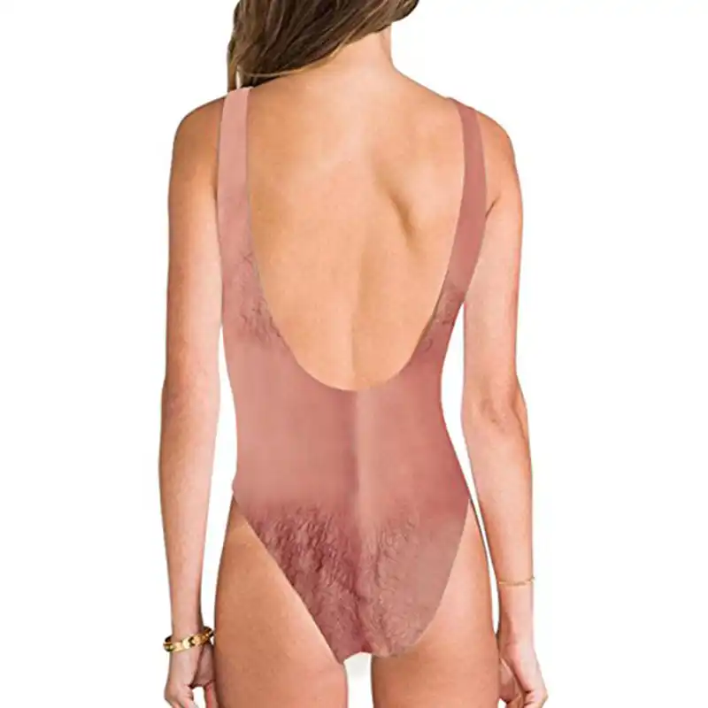 hairy man one piece bathing suit