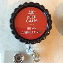 Keep Calm and aminer Lover выдвижной Reel ID Знак держатель ремешок крюк для медсестры