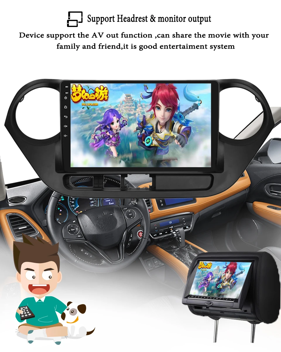 Perfect Octa Core 4GB RAM 64GB ROM Android 9.1 Car DVD Multimedia Player Radio For Hyundai I10 LHD Diver 2013-2018 Carplay Head Unit 11