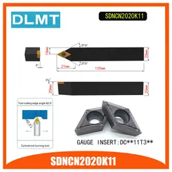 SDNCN2020K11 62,5 градуса резец для наружной обточки держатель для DCMT11T304 DCMT11T308 используется на станках с ЧПУ Токарный Станок