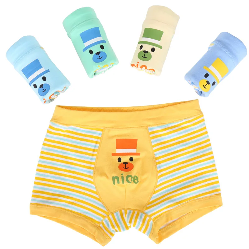 2pcs/pack 2 8T Baby Boy Modal Underpants Boys Student Cute Panda