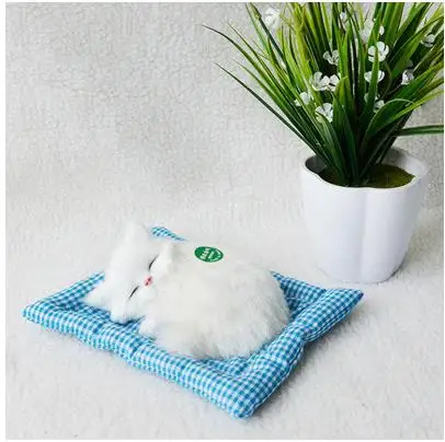 

Simulation animal cat small doll ornaments fake sleeping cat model cute gift toy plush-4
