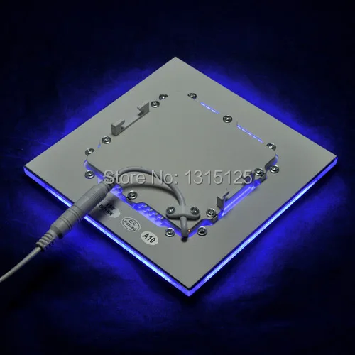 Квадратный светодиодный светильник SMD3528 15 Вт двойной цвет (синий + теплый)