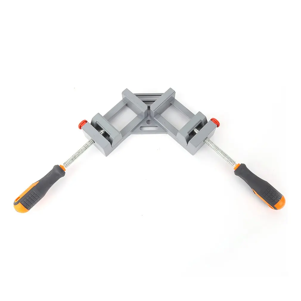 

Double Handle 90 Degree Right Angle Clamp Aluminum Angle Clamp Woodworking Frame Clip Right Angle Folder Tool