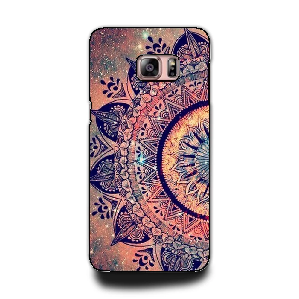 

Top seling Shell for Samsung Galaxy A 3 5 7 Note 3 4 5 S3 S4 S5 S6 Back Case print cover mandala flower Hard Plastic phone case