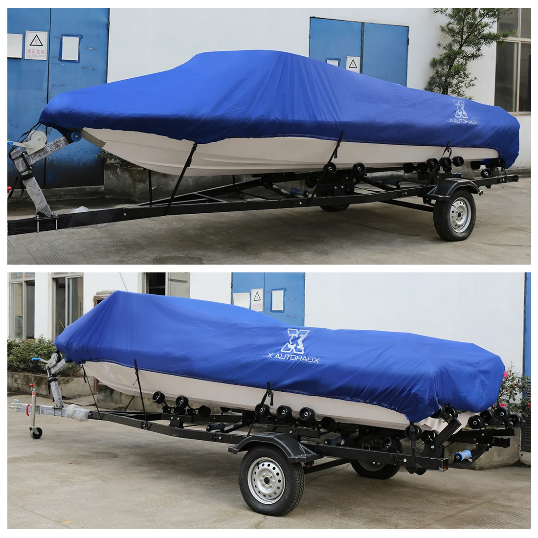 X Autohaux 300D Крышка для катера на лыжах 14-16ft/16-18ft/17-19ft/20-22Ft Водонепроницаемая Защитная крышка с v-образным корпусом