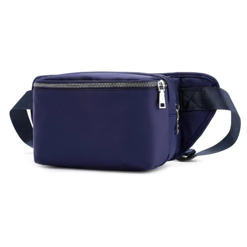 Водонепроницаемые однотонные Женские поясные карманы на ремне нейлоновая нагрудная сумка однотонные поясные сумки унисекс модные поясные сумки - Цвет: Фиолетовый