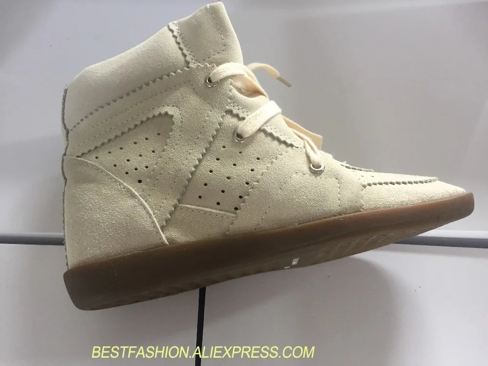 

Increased Sports Shoes Real Leather Women Running Shoes Female Hidden Heels Platform Wedges Shoes Sneakers With High Heel