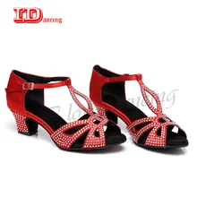 Стразы; обувь для латинских танцев; женская обувь для сальсы; обувь для танцев; женские вечерние туфли для бальных танцев; обувь для танго; JuseDanc