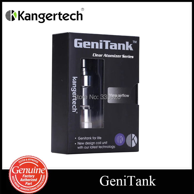 Оригинальный Kanger Genitank сменный клиромайзер с двойной катушкой атомайзер GeniTank