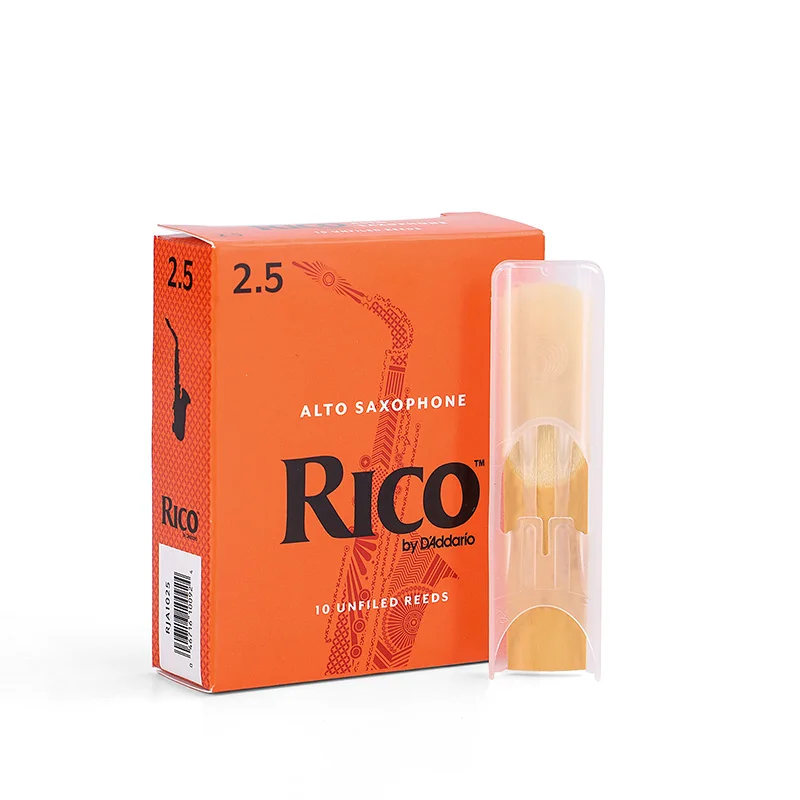 Aisiweier Rico Alto Saxphone Reed Caixa Laranja fo 10 Juncos eb Sax Clássico Eua - Image 2