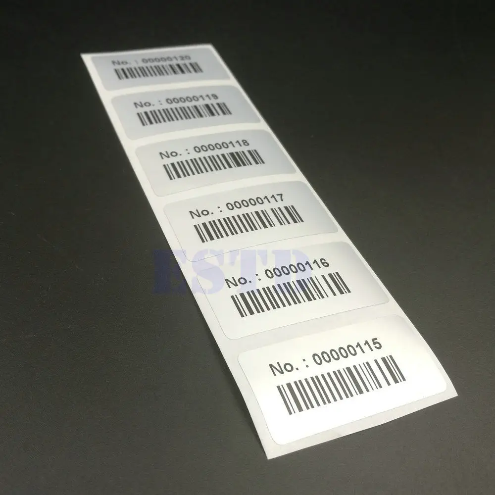 Etichette Numerate Adesive 1-1000 - 40x20mm, Autoadesive Per Archivazione E Organizzazione