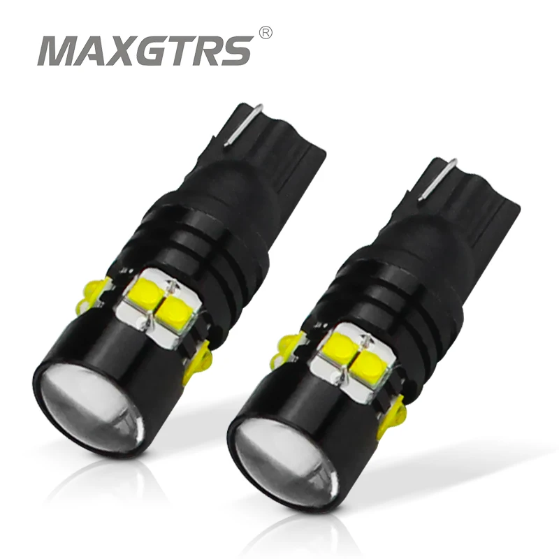 2x T10 194 168 W5W CREE чип светодио дный лампы 50 Вт с Len лампы ДРЛ салона обратный резервный источник света белый/желтый/красный