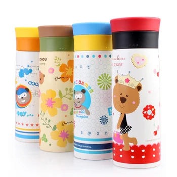 

pinkah 350ml Cartoon Thermos Cup Bottle 304 Stainless Steel Vacuum Thermal Mug Insulated Tumbler Tea Coffee Mugs Kids Gift