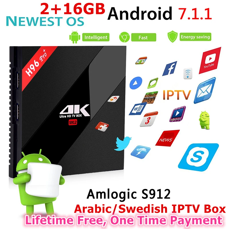 

VSHARE H96MAX Arabic IPTV Box Lifetime Free To Watch Arabic IPTV,Tunisia Somali/ Africa/Swedish Europe Sports IPTV