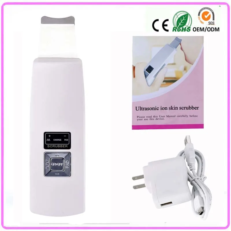 

Free Shipping Ultrasonic Skin Pores Cleansing Exfoliation Skin Cleaner Face Cleansing Facial Scrubber Portable