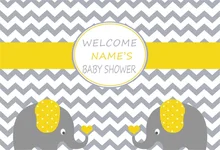 Laeacco Chevron Cartoon Elephant Baby Children Photography Backgrounds Customized Photographic Backdrops For Photo Studio