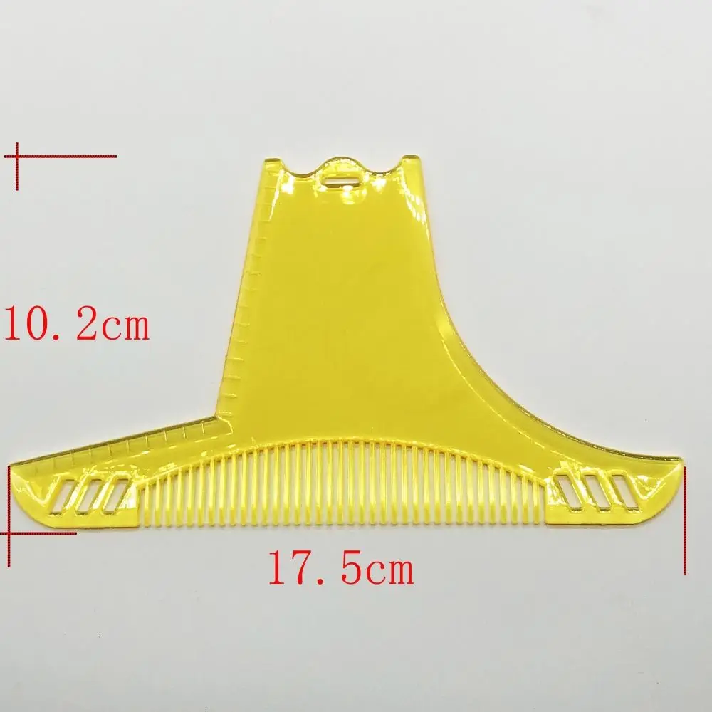 Мужской инструмент для коррекции бороды, шаблон для коррекции формы, расческа, шаблон для бритья волос, шаблон для коррекции бороды, карманный гребень для усов, инструмент для укладки