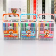 36 Цвета мыть водой Цвет Ручка Кисть, текстовыделитель для детей Цветной для художественного школьных принадлежностей