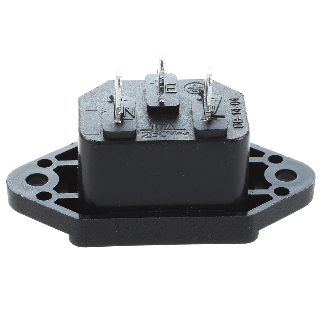 AAAE Топ 10 шт. черный 3 контакта IEC320 C14 вход питания розетка AC 250V 10A| |