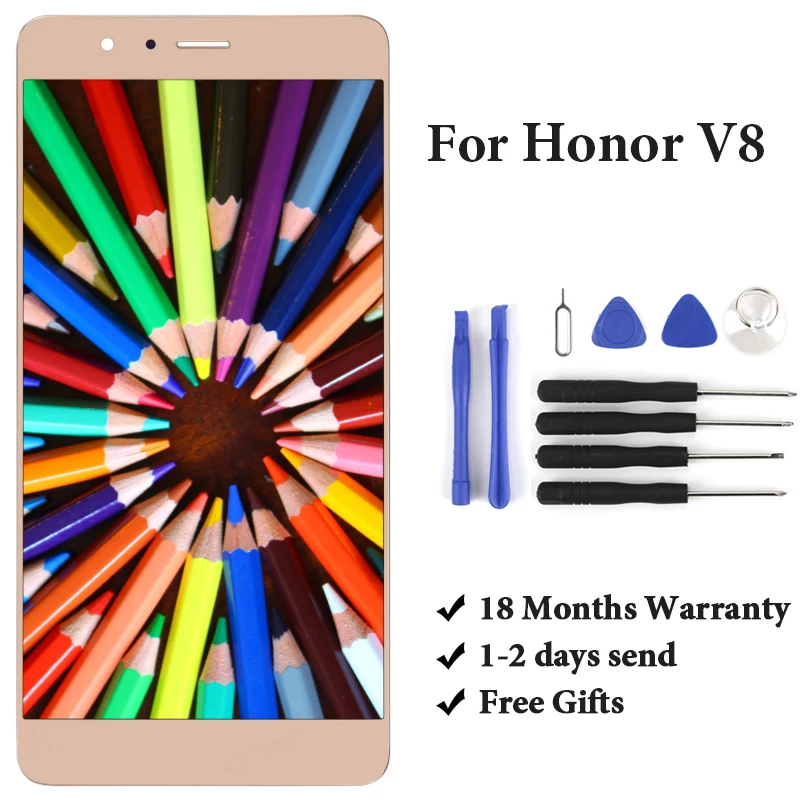 

For huawei Honor Honor V8 FHD-S 32GB V8 WQHD-S 64GB KNT-AL20 KNT-UL10 KNT-TL00 KNT-TL10 lcd display assembly replacement screen