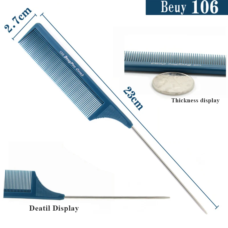 1pcs Professional Plastic Hairstyling Combs Hair Salon Cutting Brushes