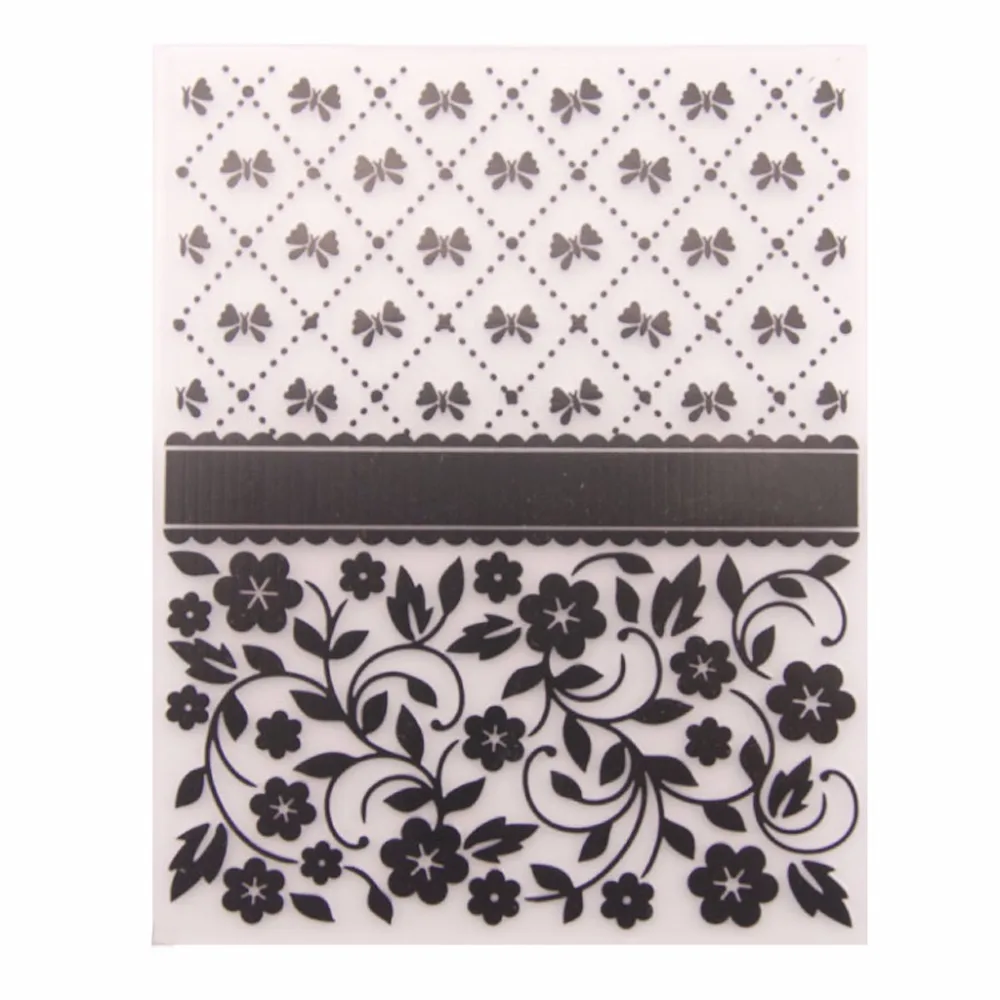 

Plastic Embossing Folder Stencils Template Molds DIY Scrapbooking Paper Photo Album Card Decoration Flower Butterfly