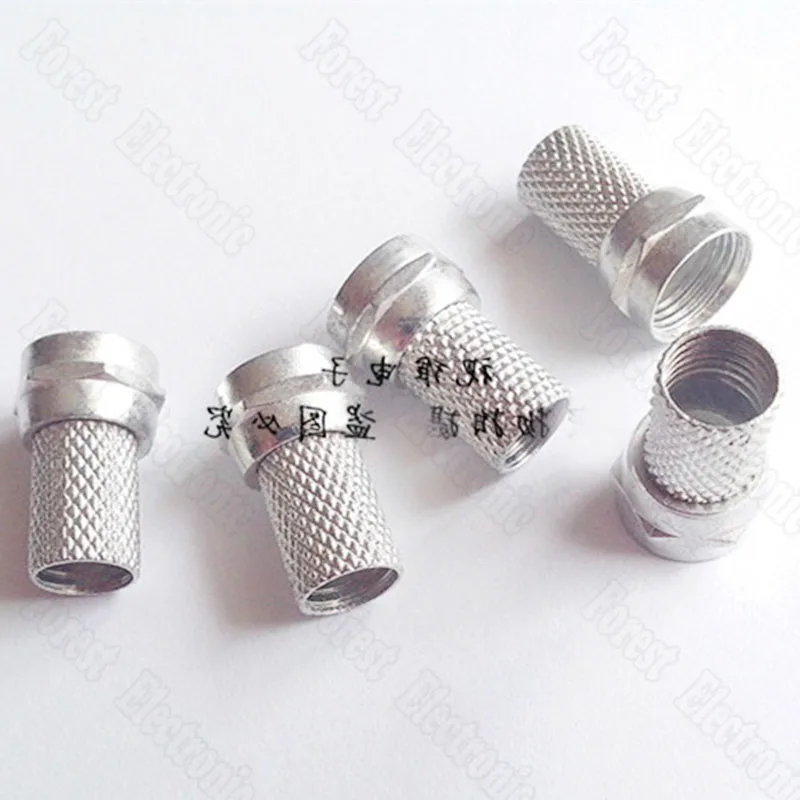 

5 F Head Connector Cable TV Connector Self-tightening Screw F Connector For Set - top Box Satellite Connector