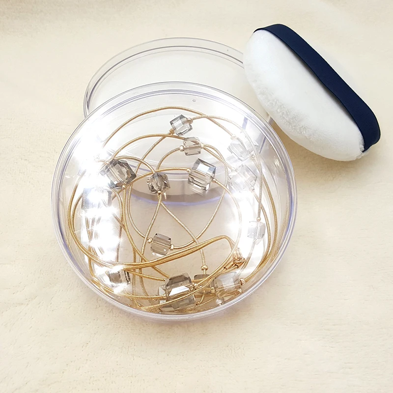 

8pcs Big Transparent Plastic Empty Round Powder Puff Box Makeup Loose Powder Box Clear Container Jar Jewelry Case Makeup Tool
