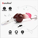 Banshee 65 мм 9,3 г плавающий Воблер для рыбной ловли, приманки для ловли окуня, Троллинг, искусственная приманка для щуки, чудаки/жесткие воблеры, Черный Гольян