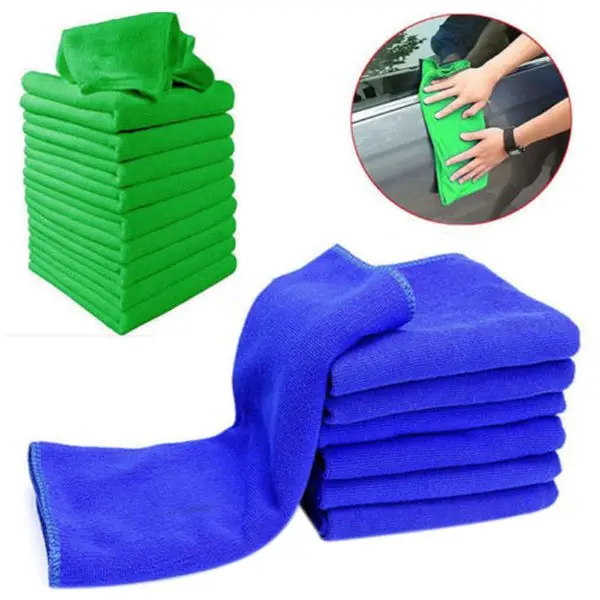 

20 x Large Microfibre Cleaning Auto Car Detailing Soft Cloths Wash Towel Duster