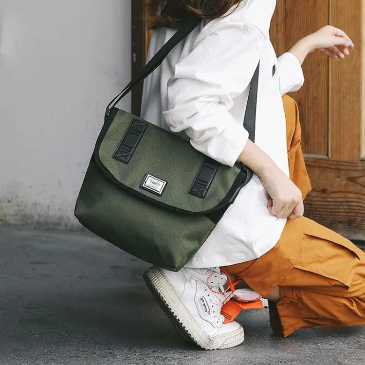 

SWYIVY women canvas bag 2019 new black/green/blue female crossbody shoulder bag student casaul packs bag canvas bags for woman