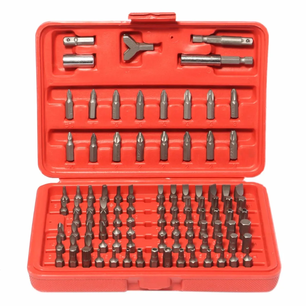 

Chrome Vanadium 100pcs Security Screwdriver Tamperproof Torx Hex Bit Set W/ Case Tools Hand Tools Screwdriver