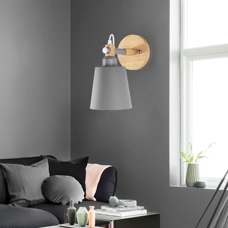 Nordic современный настенный светильник прикроватный современный светодиодный настенный светильник спальня светодиодный настенный