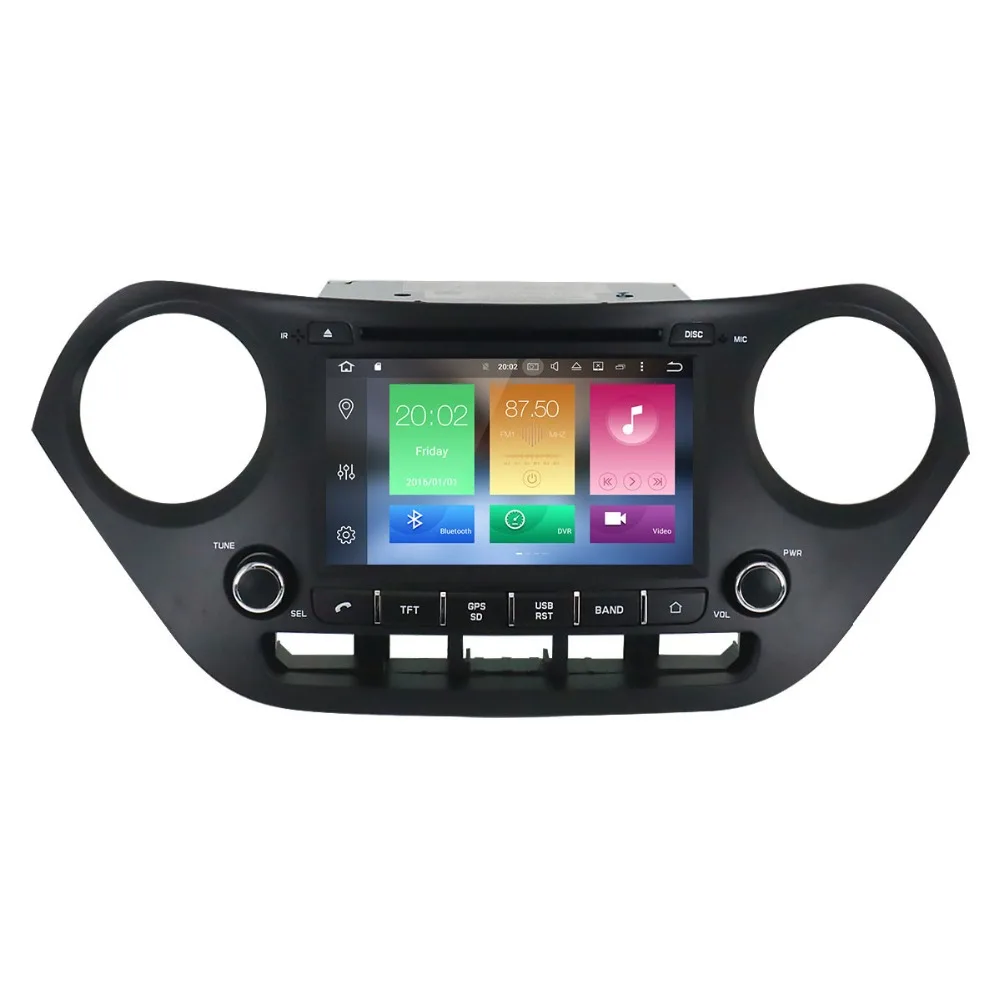 Flash Deal Radio Car DVD Player GPS Navigation Android 8.0 7.1 For Hyundai I10 I-10 2013-2018 left & right Stereo Headunit Multimedia Auto 0