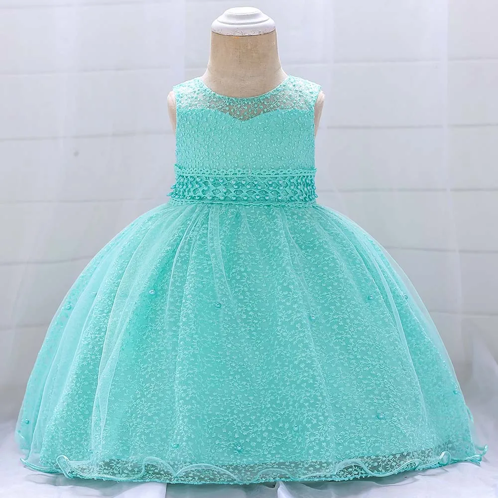 Г. Летнее платье для крещения для новорожденных vestido infantil платье для маленьких девочек пышное платье принцессы для первого дня рождения, от 3 до 24 месяцев