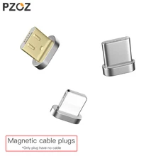 PZOZ Магнитный кабель Разъем Type-C Micro USB C 8 pin адаптер быстрой зарядки телефона Microusb магнитное зарядное устройство Шнур вилки коробки для хранения