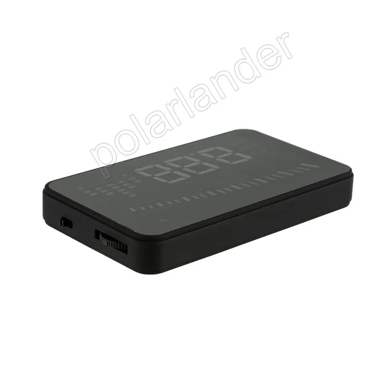 OBD II W03 hud-проектор Head Up Дисплей 5,5 дюймов Smart голос Автомобиль HUD км/ч MPH Превышение скорости предупреждение