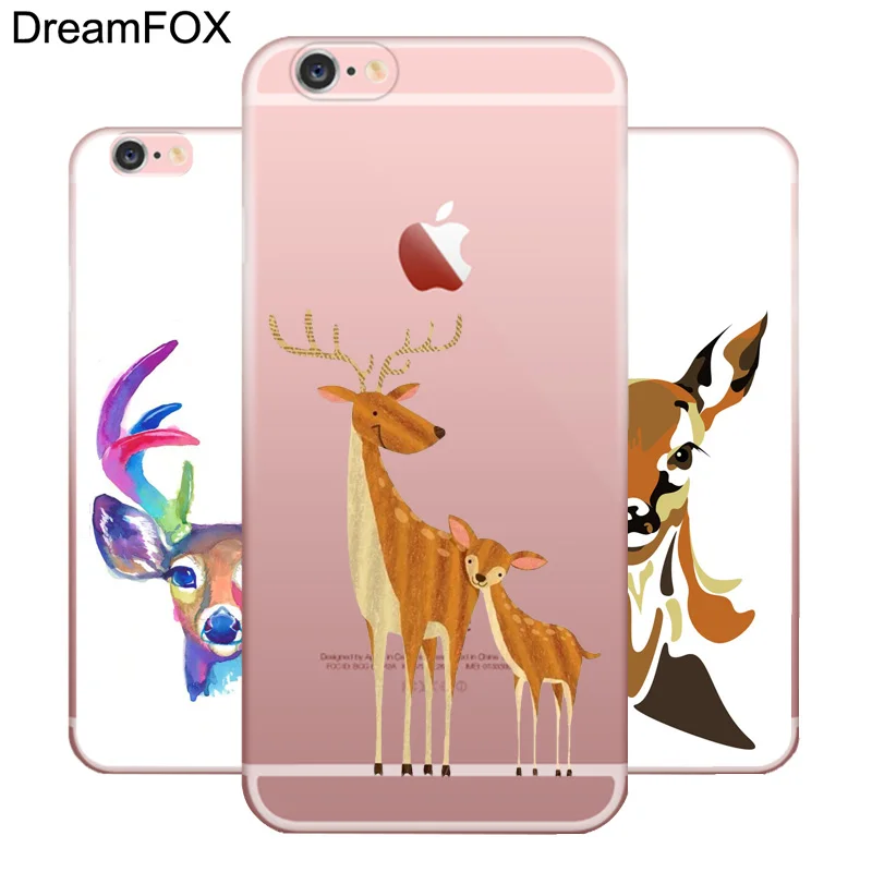 N386 Sika Deer Bambi Soft TPU Silicone Cover For Apple iPhone 11 Pro XR XS Max 8 X 7 6 6S Plus 5 5S SE 5C 4 4S Case |