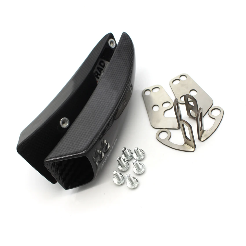 Motorcycle Universal Brake System Air Cooling Carbon Fiber Ducts + Mounting kit For MV AGUSTA