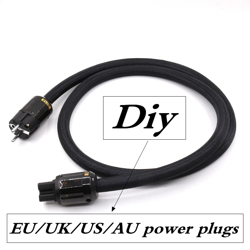 

EU/US/AU/UK power plugs P-004E P-079E P-037 P-029 P-046 HIFI Audio Power Cable Cord for audiophile amplifier CD Player