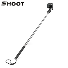 SHOOT for GoPro Hero 8 7 5 Black Selfie Stick Monopod for Go Pro Hero 8 5 7 Black Dji Osmo Sjcam Xiaomi Yi 4K Eken H9 Accessory shoot 19 49cm portable selfie stick extend monopod for gopro hero 7 5 6 session xiaomi yi 4k sjcam sj4000 sj5000 eken h9 camera