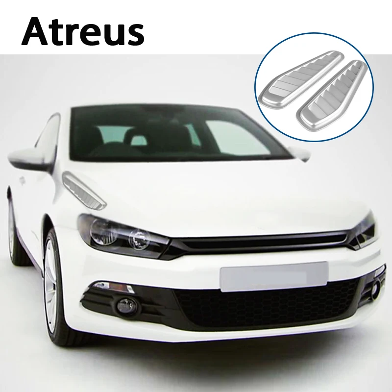 Atreus 2X капот автомобиля fender сбоку декоративные углеродное волокно Стикеры для VW